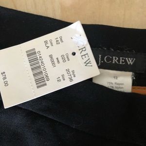 JCrew Black Drew Skirt size 12